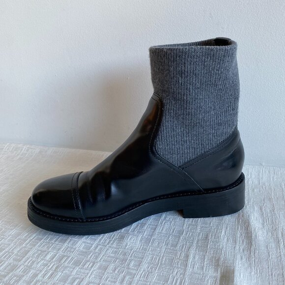 J. Crew Italian Leather Rib Cuff Chelsea Boots Sz 9 - Picture 6 of 16